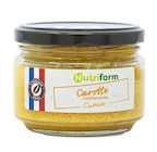 Tartinade carotte - 190 g - NUTRIFORM en promo chez NaturéO Tartinade carotte - 190 g - NUTRIFORM dans le catalogue NaturéO