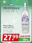 Vodka 40% Vol. Angebote von Mont Blanc bei Getränkeland Wismar für 27,99 €