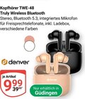 Aktuelle Kopfhörer Angebote bei GLOBUS in Trier Aktuelles TWE-48 schwarz Angebot bei GLOBUS in Trier ab 9,99 €