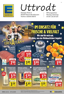 Aktueller EDEKA Prospekt für Hünxe mit  Seiten
