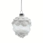 Boule pomme de pin en verre à 1,59 € dans le catalogue Maxi Bazar