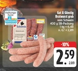 Aktuelle Bratwurst Angebote bei EDEKA in Leipzig Aktuelles Bratwurst grob vom Schwein Angebot bei EDEKA in Leipzig ab 2,59 €