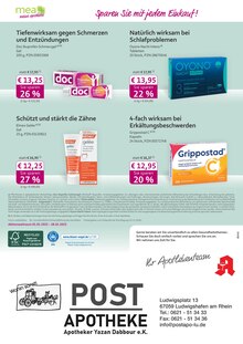 Grippostad im mea - meine apotheke Prospekt "Unsere Februar-Angebote" mit 4 Seiten (Mannheim)