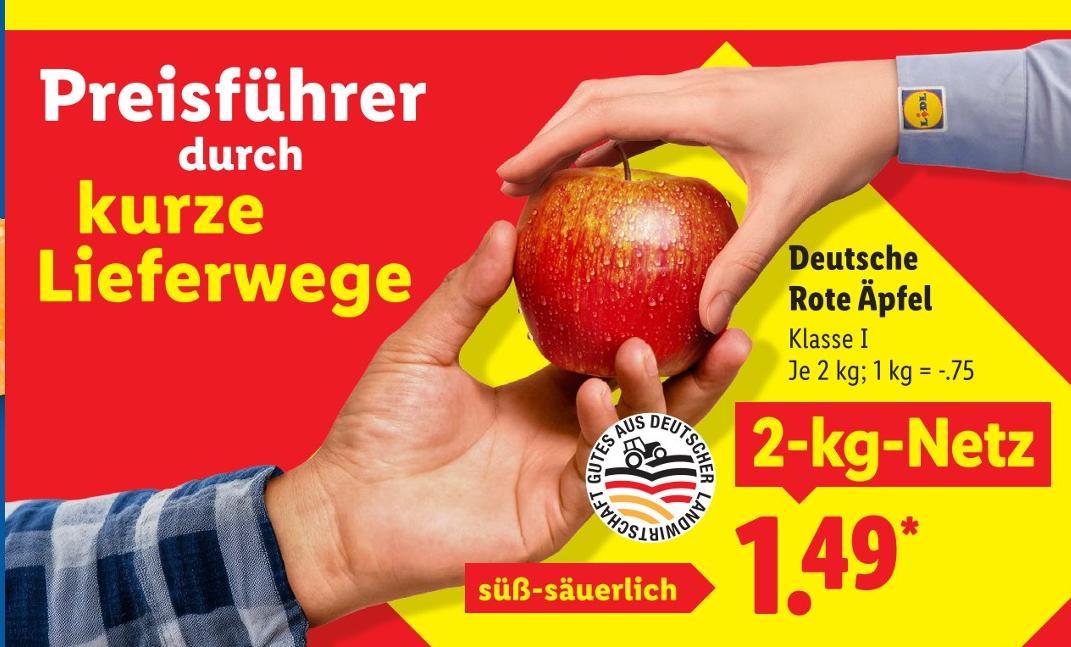 Deutsche Rote Äpfel