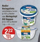 Heringsfilets oder Heringstopf Dill Happen Angebote von Nadler bei V-Markt München für 2,22 €