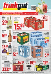 Aktueller Trinkgut Getränkemärkte Prospekt für Nordhorn: Aktuelle Angebote mit 6} Seiten, 22.04.2024 - 27.04.2024