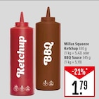 Millas Squeeze Ketchup oder BBQ Sauce Angebote bei Marktkauf Heilbronn für 1,79 €