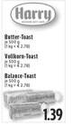 Butter-Toast oder Vollkorn-Toast oder Balance-Toast im Angebot bei EDEKA in Gelsenkirchen Butter-Toast oder Vollkorn-Toast oder Balance-Toast Angebote von Harry bei EDEKA Gelsenkirchen für 1,39 €