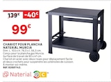 Chariot pour plancha Murcia - NATERIAL - LEROY MERLIN Chariot pour plancha Murcia - NATERIAL à 99,00 € dans le catalogue LEROY MERLIN