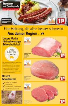 Bratwurst im REWE Prospekt "Dein Markt" mit 32 Seiten (Ludwigshafen (Rhein))