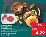 Steakburger im Angebot bei Kaufland in Mettmann Steakburger Angebote von K-PURLAND bei Kaufland Mettmann für 4,29 €