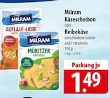 MILRAM Käsescheiben oder Reibekäse bei famila Nordost im Langenhagen Prospekt für 1,49 €