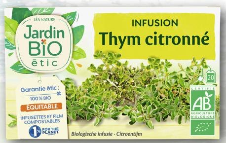 Infusion thym citronné Jardin Bio étic