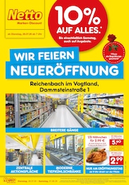 Netto Marken-Discount Prospekt für Reichenbach: "Neueröffnung - 10% auf ALLES", 6 Seiten, 28.07.2026 - 01.08.2026