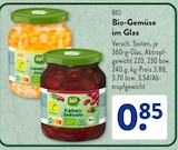 Bio-Gemüse im Glas von BIO für 0,85 € bei ALDI SÜD im Angebot Bio-Gemüse im Glas von BIO im aktuellen ALDI SÜD Prospekt