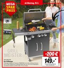 Gas-Grillwagen Angebote von GRILLMEISTER bei Lidl Sindelfingen für 149,00 €