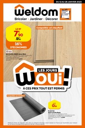 Prix et réduction Bricolage et Jardin dans le prospectus Weldom en cours Offre Bricolage et Jardin dans le catalogue Weldom du moment à la page 1
