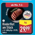 Rinderfilet am Stück bei ALDI Nord im Bockhorst Prospekt für 29,99 €
