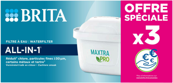 Lot de 3 cartouches filtrantes Brita Maxtra Pro All-In-1 acheter à prix  réduit