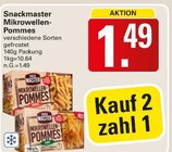 Mikrowellen-Pommes Angebote von Snackmaster bei WEZ Löhne für 1,49 €