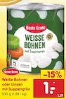 Weiße Bohnen oder Linsen mit Suppengrün von Beste Ernte für 1,00 € bei Netto Marken-Discount im Angebot Weiße Bohnen oder Linsen mit Suppengrün von Beste Ernte im aktuellen Netto Marken-Discount Prospekt