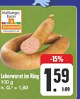 Leberwurst im Ring Angebote von Haltungsform bei EDEKA Chemnitz für 1,59 €