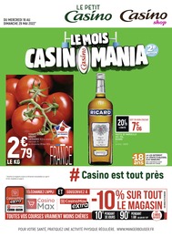 Catalogue Petit Casino à Courbevoie, avec 12 pages Prospectus Petit Casino à Courbevoie, "Le mois Casinomania", 12 pages, 18/05/2022 - 29/05/2022