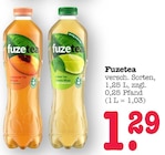 Schwarzer Tee Pfirsich Angebote von Fuzetea bei E center Dreieich für 1,29 €