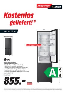 Kühlschrank im aktuellen MediaMarkt Saturn Prospekt (Singen (Hohentwiel)) Kühlschrank im MediaMarkt Saturn Prospekt "Kostenlose Lieferung" mit 17 Seiten (Singen (Hohentwiel))