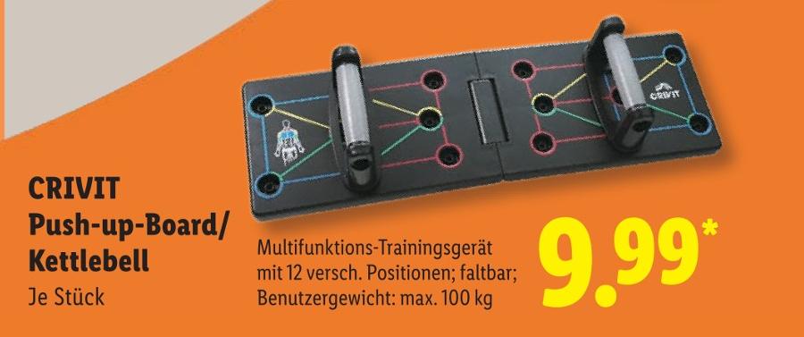 Push-up-Board/Kettlebell