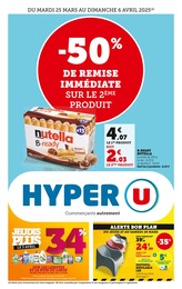 Prospectus Hyper U à Montrond, "Hyper U", 32 pages, 25/03/2025 - 06/04/2025