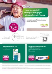 mea - meine apotheke Prospekt für Kirchheim mit 6 Seiten mea - meine apotheke Prospekt für Kirchheim: "Unsere Mai-Angebote", 6 Seiten, 01.05.2025 - 31.05.2025
