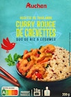CURRY ROUGE DE CREVETTES, DUO DE RIZ ET LÉGUMES SURGELÉ AUCHAN - AUCHAN dans le catalogue Auchan Hypermarché