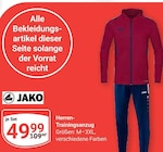 Herren-Trainingsanzug im Angebot bei GLOBUS in Erfurt Herren-Trainingsanzug Angebote von JAKO bei GLOBUS Erfurt für 49,99 €