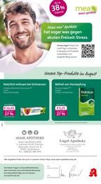 Aktueller mea - meine apotheke Apotheken Prospekt für Aldersbach: Unsere August-Angebote mit 4} Seiten, 01.08.2026 - 31.08.2026