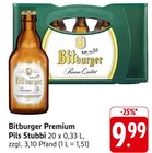 Bitburger Premium Pils Stubbi im Angebot bei E center in Tübingen Bitburger Premium Pils Stubbi Angebote von Bitburger bei E center Tübingen für 9,99 €