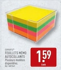 Feuillets mémo autocollants - EXPERTIZ à 1,59 € dans le catalogue Aldi