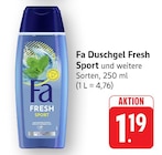 Duschgel Fresh Sport im Angebot bei EDEKA in Waiblingen Duschgel Fresh Sport Angebote von Fa bei EDEKA Waiblingen für 1,19 €
