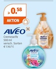 Cremeseife Angebote von AVEO bei Müller Minden für 0,58 €