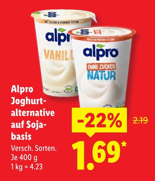 Joghurtalternative auf Sojabasis