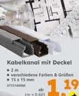 Kabelkanal mit Deckel Angebote bei Globus-Baumarkt Hürth für 1,19 €