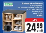 Schuhschrank mit Sitzkissen von KESPER im aktuellen E center Prospekt für 24,99 €