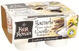 4 yaourts au lait entier arôme naturel vanille de Madagascar - Ker Ronan - Intermarché 4 yaourts au lait entier arôme naturel vanille de Madagascar - Ker Ronan à 1,61 € dans le catalogue Intermarché