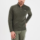 Promo T-shirt col camionneur Trappeur vert kaki homme à 7,00 € dans le catalogue La Halle à Kervignac