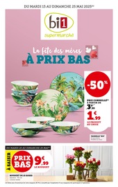Catalogue Supermarchés Bi1 en cours à Barnay et alentours, "La fête des mères À PRIX BAS", 40 pages, 13/05/2025 - 25/05/2025