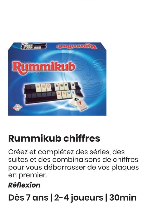 Promo Hasbro gaming rummikub chiffres chez Auchan Supermarché