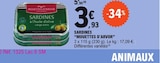 Sardines à l'huile d'olive vierge extra - MOUETTES D'ARVOR en promo chez E.Leclerc L'Haÿ-les-Roses à 3,93 €