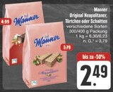 Original Neapolitaner, Törtchen oder Schnitten im Angebot bei E center in Würzburg Original Neapolitaner, Törtchen oder Schnitten Angebote von Manner bei E center Würzburg für 2,49 €