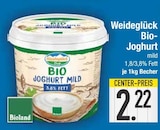 Bio-Joghurt mild 1,8% Fett von Weideglück im aktuellen EDEKA Prospekt für 2,22 €
