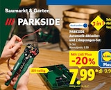 Automatik-Abisolier- und Crimpzangen-Set von PARKSIDE im aktuellen Lidl Prospekt
